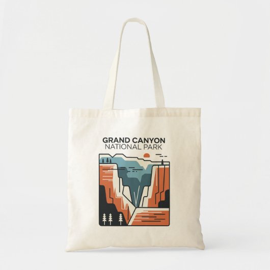 Grand Canyon National Park Abstracte illustratie Tote Bag (Voorkant)