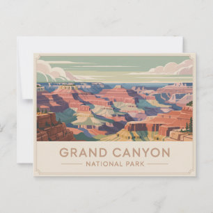 Grand Canyon National Park Ansichtkaart Vintage Briefkaart