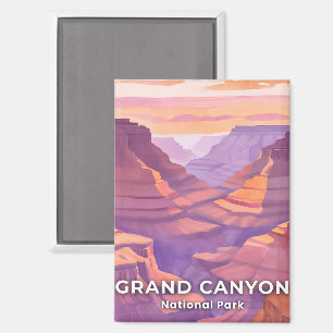 Grand Canyon National Park Aquarel Reis Kunst Magneet