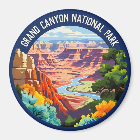 Grand Canyon National Park, Arizona  Art Magneet (Voorkant)