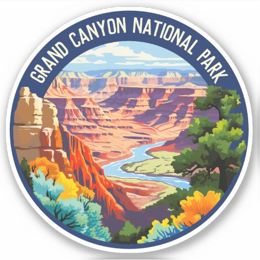 Grand Canyon National Park, Arizona  Art Sticker (Voorkant)