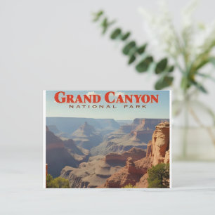 Grand Canyon National Park Arizona Retro Briefkaart