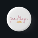 Grand Canyon National Park Arizona Souvenir Ronde Button 3,2 Cm<br><div class="desc">Celebrate your visit to the Grand Canyon, Arizona with this minimalist travel souvenir design. Featuring clean typography and timeless style, this design makes a perfect keepsake from your travels or a thoughtful gift for adventurers and wanderers who love this destination. Ideal for travelers, explorers, and anyone who loves the Grand...</div>