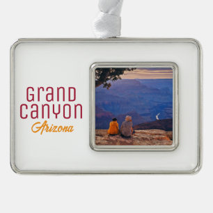 Grand Canyon National Park Arizona Souvenir Verzilverd Omlijst Ornament