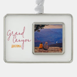 Grand Canyon National Park Arizona Souvenir Verzilverd Omlijst Ornament