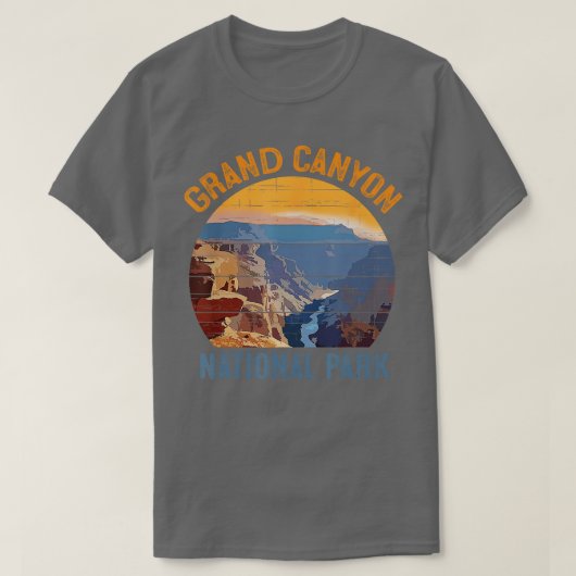 Grand Canyon National Park Arizona Vakantie reis H T-shirt (Design voorkant)