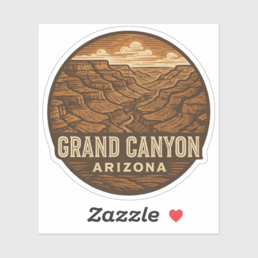 Grand Canyon National Park Arizona Vinyl Sticker (Vel)