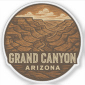 Grand Canyon National Park Arizona Vinyl Sticker (Voorkant)