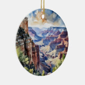 Grand Canyon National Park Arizona Waterverf Keramisch Ornament (Rechts)