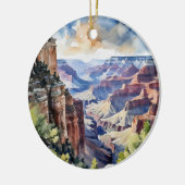 Grand Canyon National Park Arizona Waterverf Keramisch Ornament (Links)