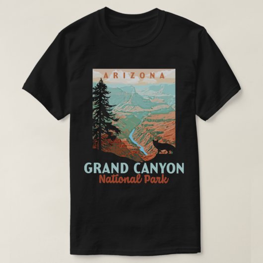 Grand Canyon National Park, Arizona  WPA St T-shirt (Design voorkant)