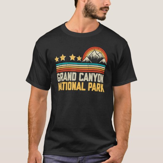 Grand Canyon National Park Bergbomen Camping T-shirt (Voorkant)