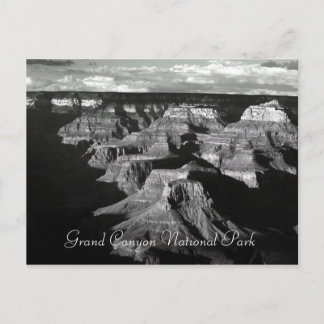 Grand Canyon National Park Black and White Post Briefkaart