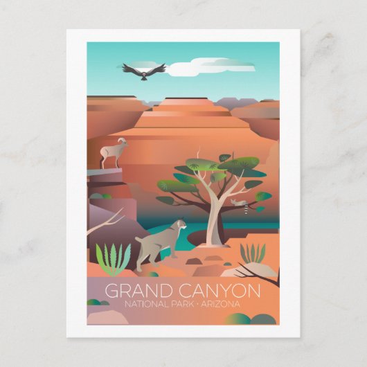 Grand Canyon National Park Briefkaart (Voorkant)