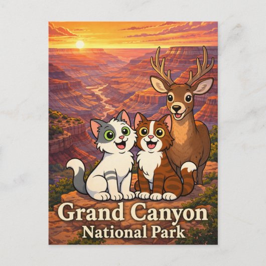Grand Canyon National Park Briefkaart (Voorkant)