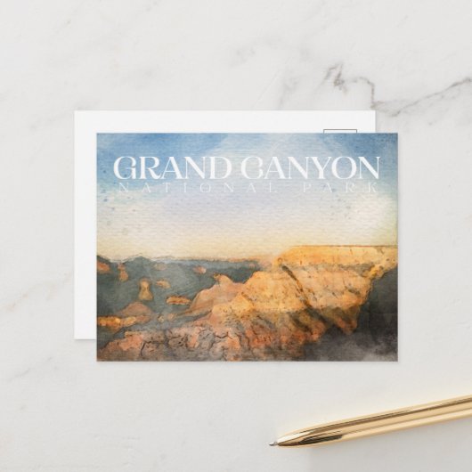 Grand Canyon National Park, Briefkaart van Arizona (Voorkant / Achterkant in situ)