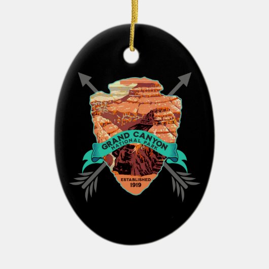 GRAND CANYON NATIONAL PARK COLLECTOR HOLIDAY KERAMISCH ORNAMENT (Voorkant)