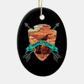GRAND CANYON NATIONAL PARK COLLECTOR HOLIDAY KERAMISCH ORNAMENT (Achterkant)