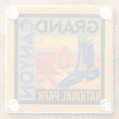 Grand Canyon National Park | Condors Glazen Onderzetter (Achterkant)