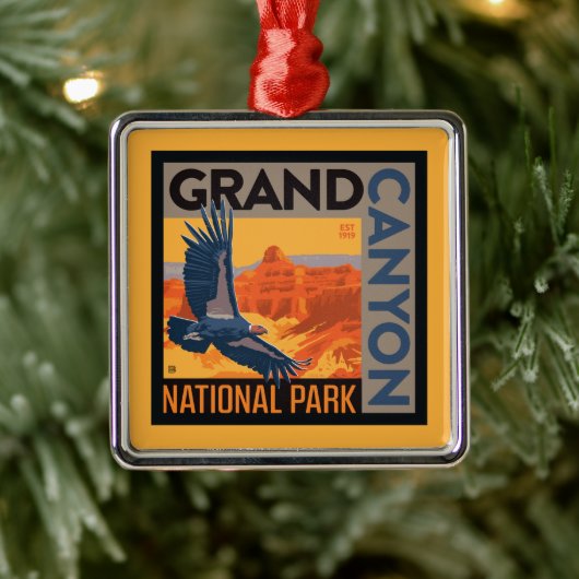 Grand Canyon National Park | Condors Metalen Ornament (Boom)