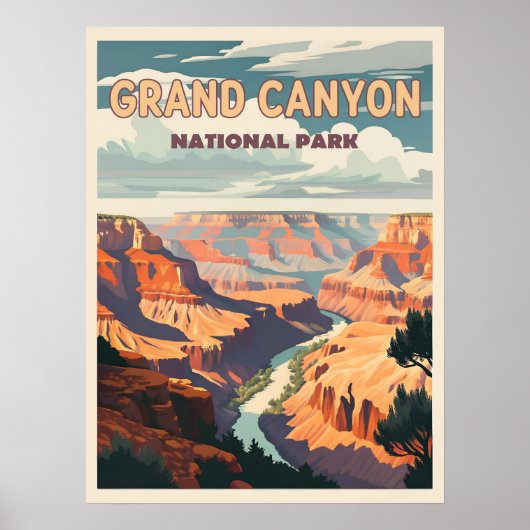Grand Canyon National Park - een natuurwonder Poster (Voorkant)