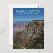 Grand Canyon National Park gestileerde reizen Briefkaart (Voorkant / Achterkant)