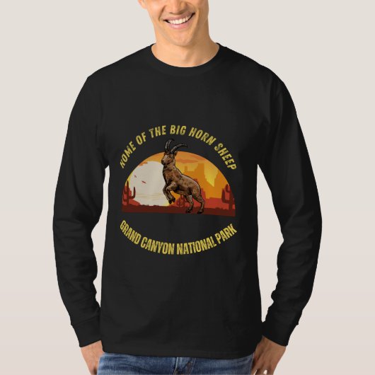Grand Canyon National Park - Groot hoornschaap T-shirt (Voorkant)