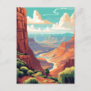 Grand Canyon National Park Illustratie Briefkaart