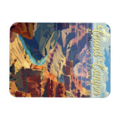 Grand Canyon National Park Illustratie Reiskunst Magneet (Horizontaal)