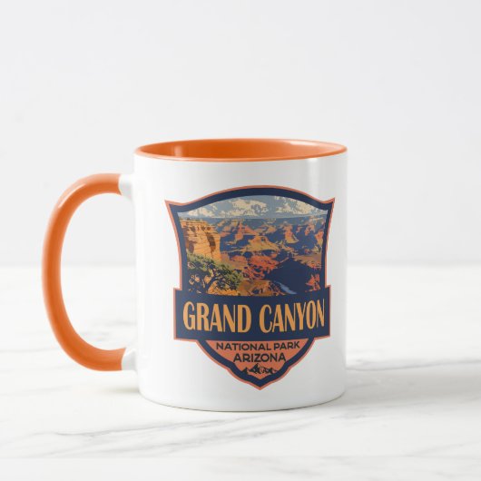 Grand Canyon National Park Illustratie Reiskunst Mok (Links)