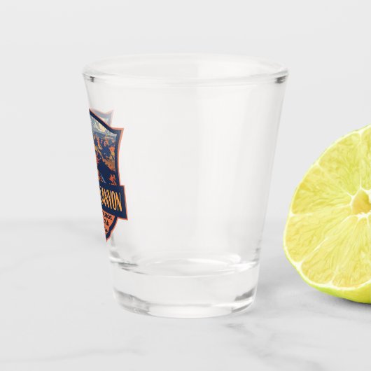 Grand Canyon National Park Illustratie Reiskunst Shot Glas (Rechts)