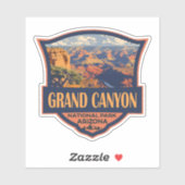 Grand Canyon National Park Illustratie Reiskunst Sticker (Vel)