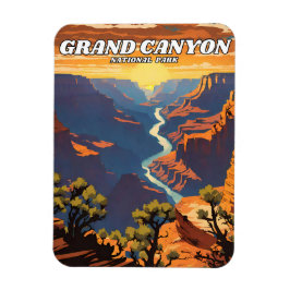Grand Canyon National Park illustratie retro Magneet