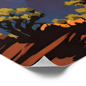 Grand Canyon National Park illustratie retro Poster (Hoek)