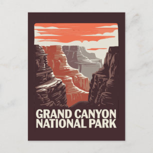 Grand Canyon National Park Landschap Briefkaart