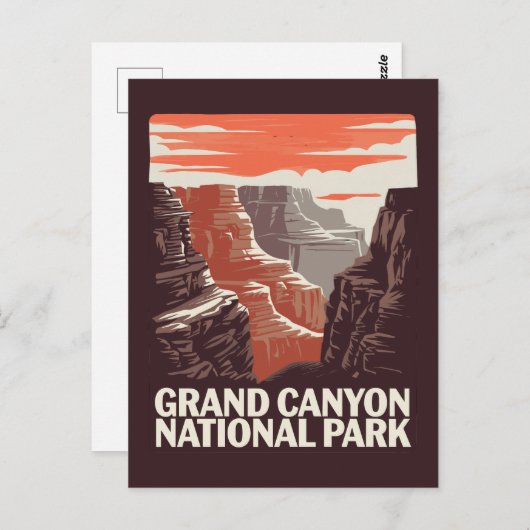 Grand Canyon National Park Landschap Briefkaart (Voorkant / Achterkant)