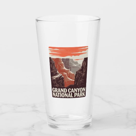 Grand Canyon National Park Landschap Glas (Voorkant)