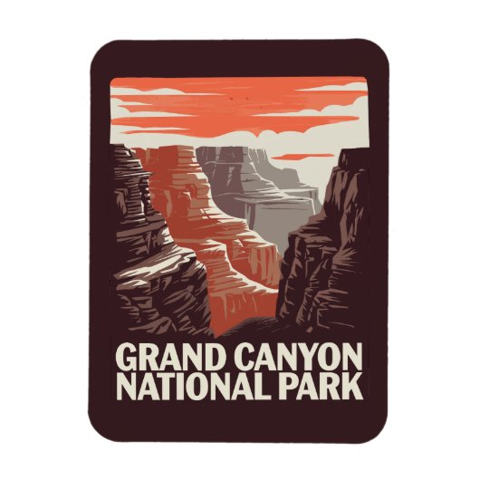 Grand Canyon National Park Landschap Magneet (Verticaal)