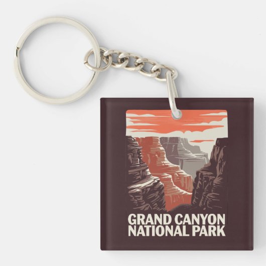 Grand Canyon National Park Landschap Sleutelhanger (Voorkant)