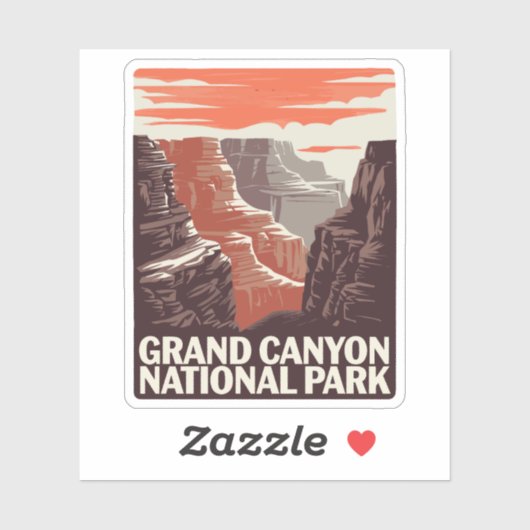 Grand Canyon National Park Landschap Sticker (Vel)