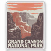 Grand Canyon National Park Landschap Sticker (Voorkant)