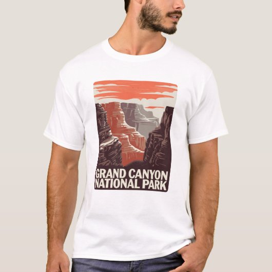 Grand Canyon National Park Landschap T-shirt (Voorkant)