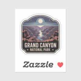 Grand Canyon National Park Nachtbadge Sticker