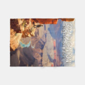 Grand Canyon National Park Olieverfschilderij Kuns Fleece Deken (Voorkant (Horizontaal))