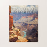 Grand Canyon National Park Olieverfschilderij Kuns Legpuzzel<br><div class="desc">Groot ontwerp van vectorillustraties Canyon. Het park is het huis van een groot deel van de immense Grand Canyon,  met zijn gelaagde banden van rode rots die miljoenen jaren van geologische geschiedenis onthullen.</div>