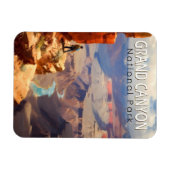 Grand Canyon National Park Olieverfschilderij Kuns Magneet (Horizontaal)