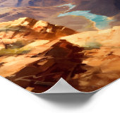Grand Canyon National Park Olieverfschilderij Kuns Poster (Hoek)