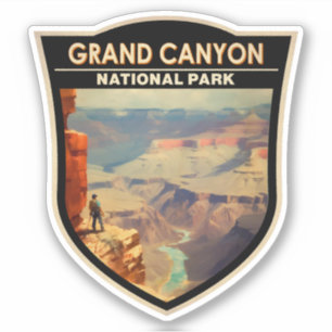 Grand Canyon National Park Olieverfschilderij Kuns Sticker