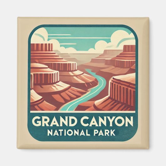 Grand Canyon National Park Onderzetter Magneet (Voorkant)