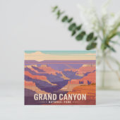 Grand Canyon National Park Postcard Retro Briefkaart (Staand voorkant)